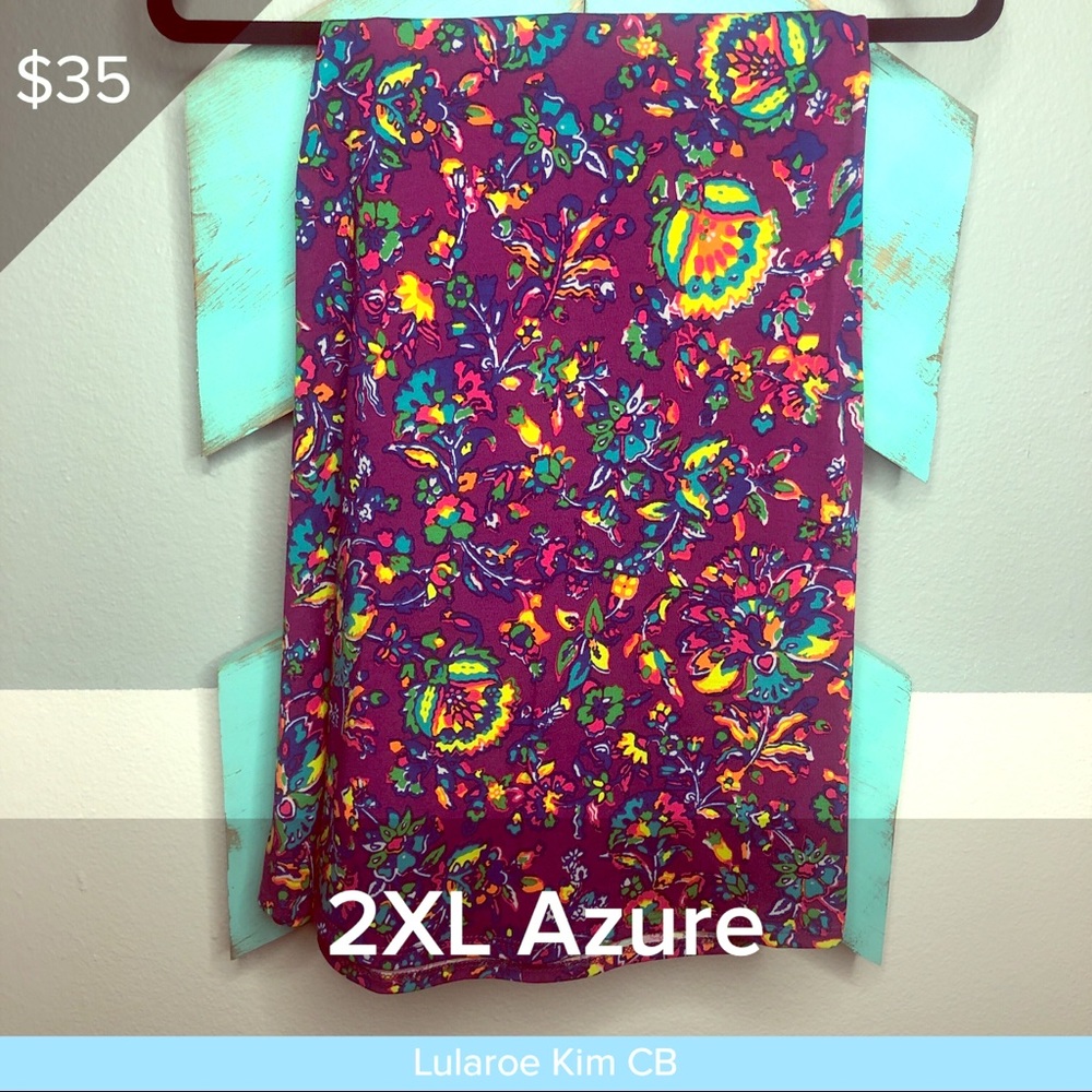 LULAROE AZURE A LINE SKIRT
